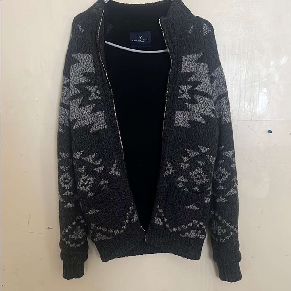 American Eagle Outfitters Gray Teddy Jacket